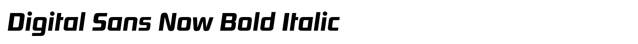 Digital Sans Now Bold Italic image